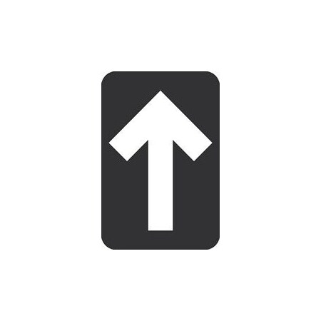 Nmc WALK ON FLOOR SIGN, 17 DIA, WFSM8 WFSM8